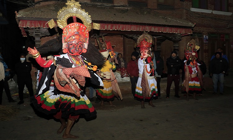 नवदुर्गा नाच : मध्यपुर थिमिको विभिन्न स्थान देखाइँदै (फोटोफिचर)